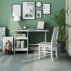 Oller Transitional 47-inch 2-Piece Glass Computer Desk with Chair by Furniture of America