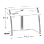 Code 30 Battlestation Gaming Desk in White Finish