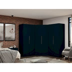 Mulberry Modern 3-sectional Wardrobe 4-drawer Corner Closet