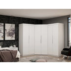 Mulberry Modern 3-sectional Wardrobe 4-drawer Corner Closet