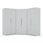 Mulberry Modern 3-sectional Wardrobe 4-drawer Corner Closet