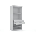 Mulberry Modern 3-sectional Wardrobe 4-drawer Corner Closet
