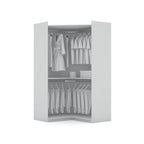 Mulberry Modern 3-sectional Wardrobe 4-drawer Corner Closet