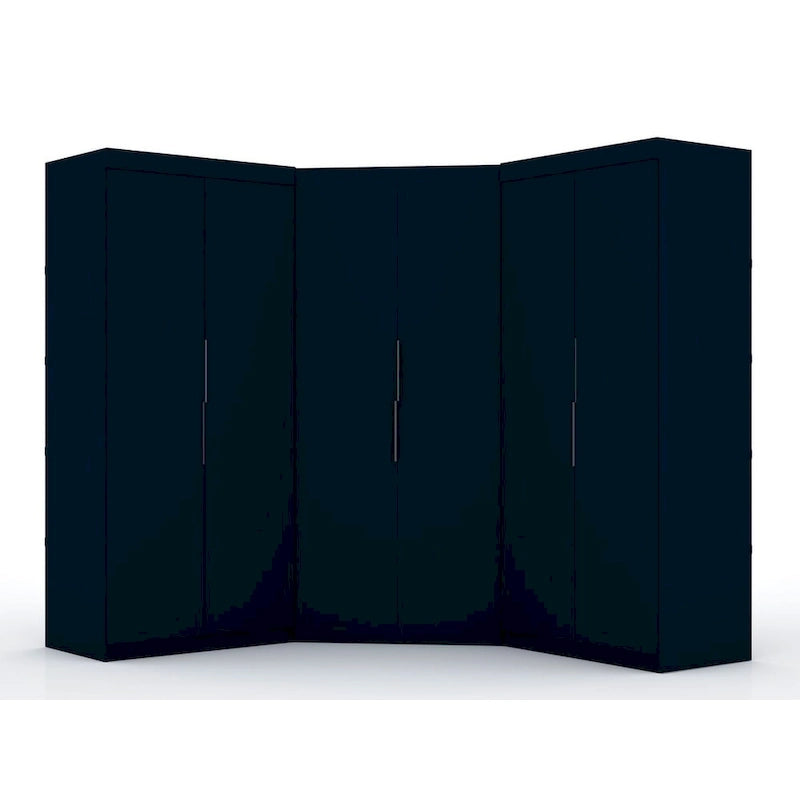 Mulberry Modern 3-sectional Wardrobe 4-drawer Corner Closet