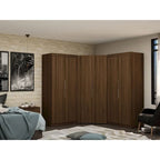 Mulberry Modern 3-sectional Wardrobe 4-drawer Corner Closet