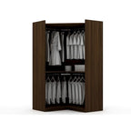 Mulberry Modern 3-sectional Wardrobe 4-drawer Corner Closet
