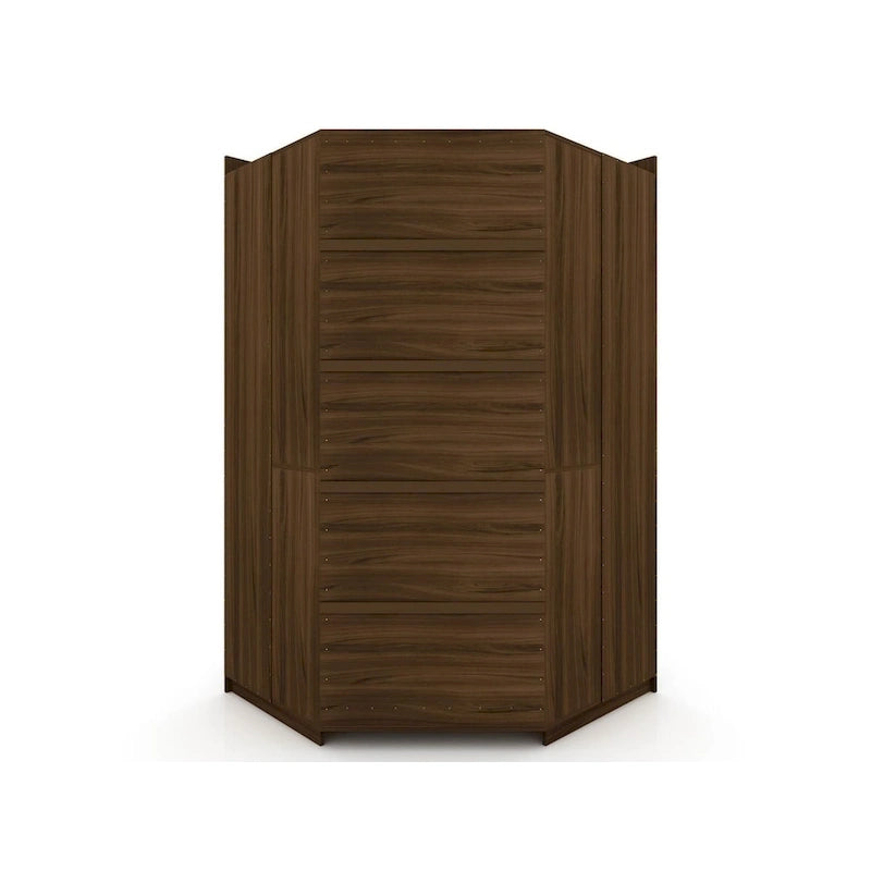 Mulberry Modern 3-sectional Wardrobe 4-drawer Corner Closet