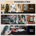 Soozier Full Size Ping Pong Table, Folds into Quarters, Portable Table Tennis Table with Net, Paddles, Balls, MDF, Charcoal Gray