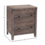 Asher 2-Drawer Nightstand