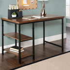 Linon Harrison Metal & Wood Industrial Desk
