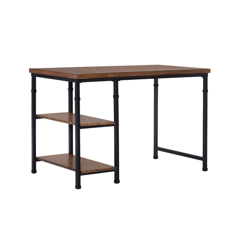 Linon Harrison Metal & Wood Industrial Desk