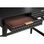Origins by Alpine Black Pearl Large Desk, Black