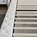 LED Queen/King Bed Frame with Tufted Headboard Bedroom Furniture