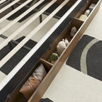 LED Queen/King Bed Frame with Tufted Headboard Bedroom Furniture