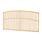 Malvina Modern Bohemian Natural Rattan Wall-mountable Headboard-Queen