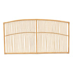 Malvina Modern Bohemian Natural Rattan Wall-mountable Headboard-Queen
