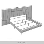 CraftPorch Contemporary Luxury Wall Panel Bed