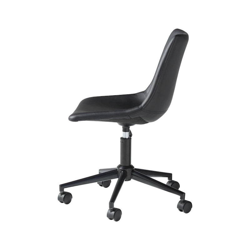 Casual Black Home Office Swivel Desk Chair