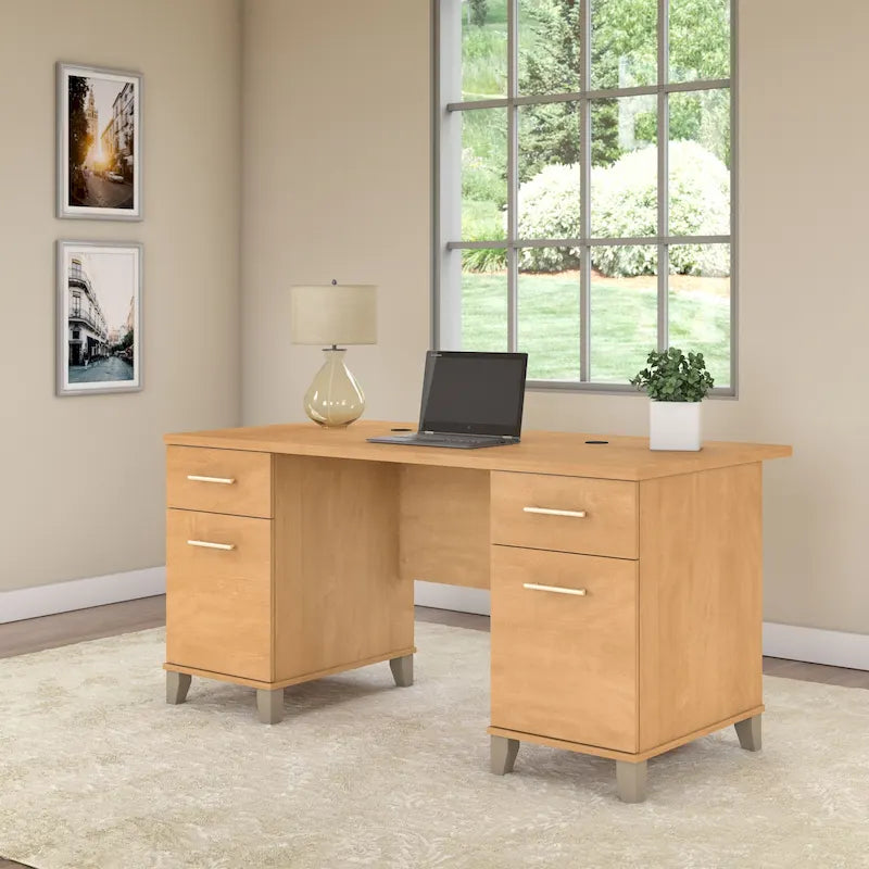 Bush Furniture Somerset 60W Office Computer Desk with Drawers