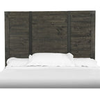 Abington Panel Bed King Headboard in Weathered Charcoal
