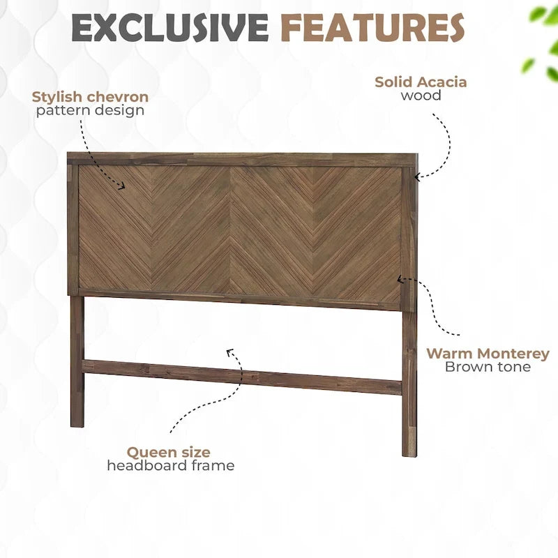 Piero Chevron Queen Headboard