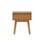 Plank and Beam Scandinavian Nightstand with 1 Drawer