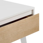 Plank and Beam Scandinavian Nightstand with 1 Drawer