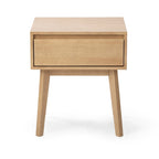 Plank and Beam Scandinavian Nightstand with 1 Drawer