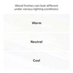 Plank and Beam Scandinavian Nightstand with 1 Drawer