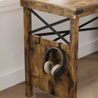 Farmhouse L Shaped Home Office Computer Desk with Storage Cabinet