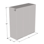 Copper Grove Parasol 71-inch Modern Glossy Armoire