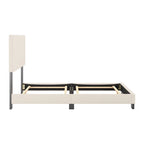 Nova Upholstered Modern Boucle Bed, Box Spring Required