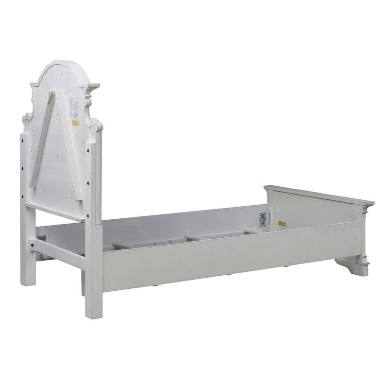 Magnolia Manor Antique White Upholstered Bed