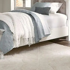 Magnolia Manor Antique White Upholstered Bed