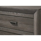 Essa 6 Piece Brown Classic Panel Bedroom Set