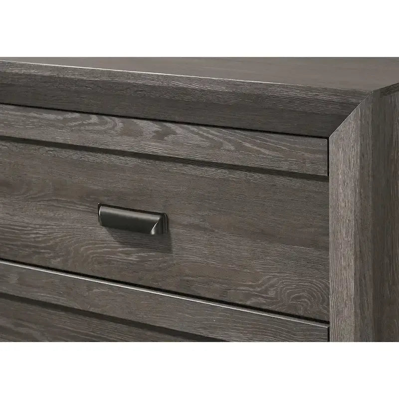 Essa 6 Piece Brown Classic Panel Bedroom Set