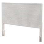Origins by Alpine White Pearl Wood Headboard in White