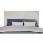 Origins by Alpine White Pearl Wood Headboard in White