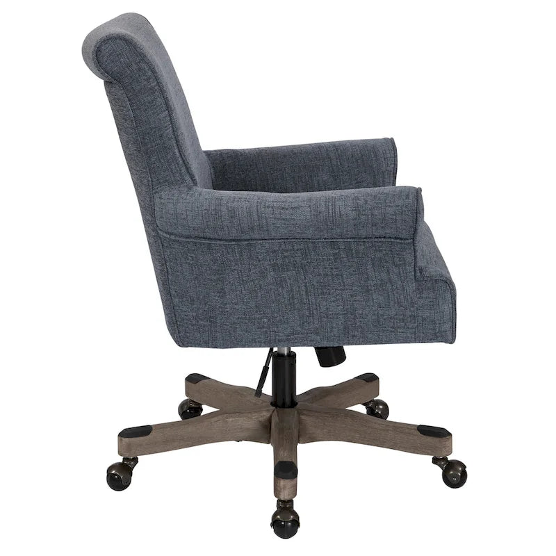 Megan Office Chair with Wood Base