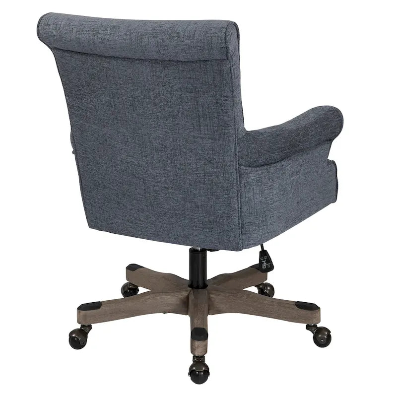 Megan Office Chair with Wood Base