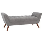 SAFAVIEH Couture Mlfrid Tufted Bench - 53.2 W x 20.9 L x 20.9 H - 53Wx21Dx21H