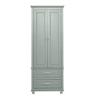 Tall Storage Cabinet with Two Drawers for Bathroom/Office