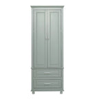 Tall Storage Cabinet with Two Drawers for Bathroom/Office