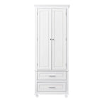 Tall Storage Cabinet with Two Drawers for Bathroom/Office