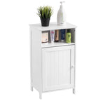 Bathroom Floor Storage Cabinet with Single Door and Adjustable Shelf
