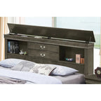 Louis Philippe Full Storage Platform Bed with 6 Storage Drawers