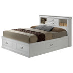 Louis Philippe Full Storage Platform Bed with 6 Storage Drawers