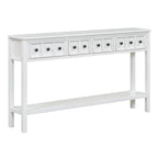 Merax 60 Long Console Table with Different Size Drawers and Bottom Shelf