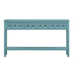 Merax 60 Long Console Table with Different Size Drawers and Bottom Shelf