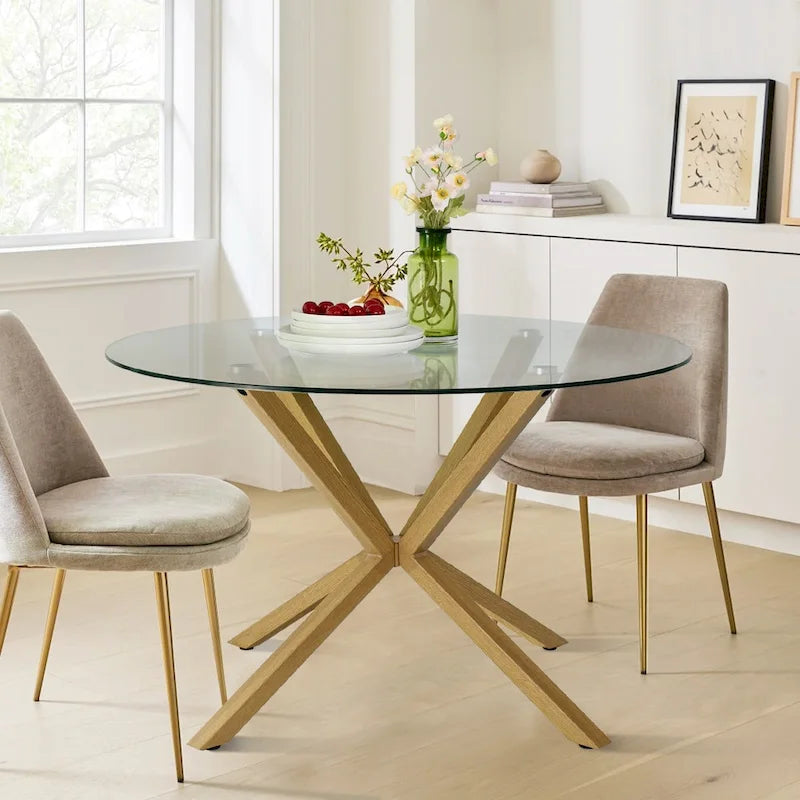 Round 39 Glass Dining Table - 39x39x30